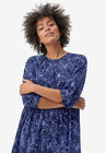 Tiered Cotton Midi Dress, , alternate image number null