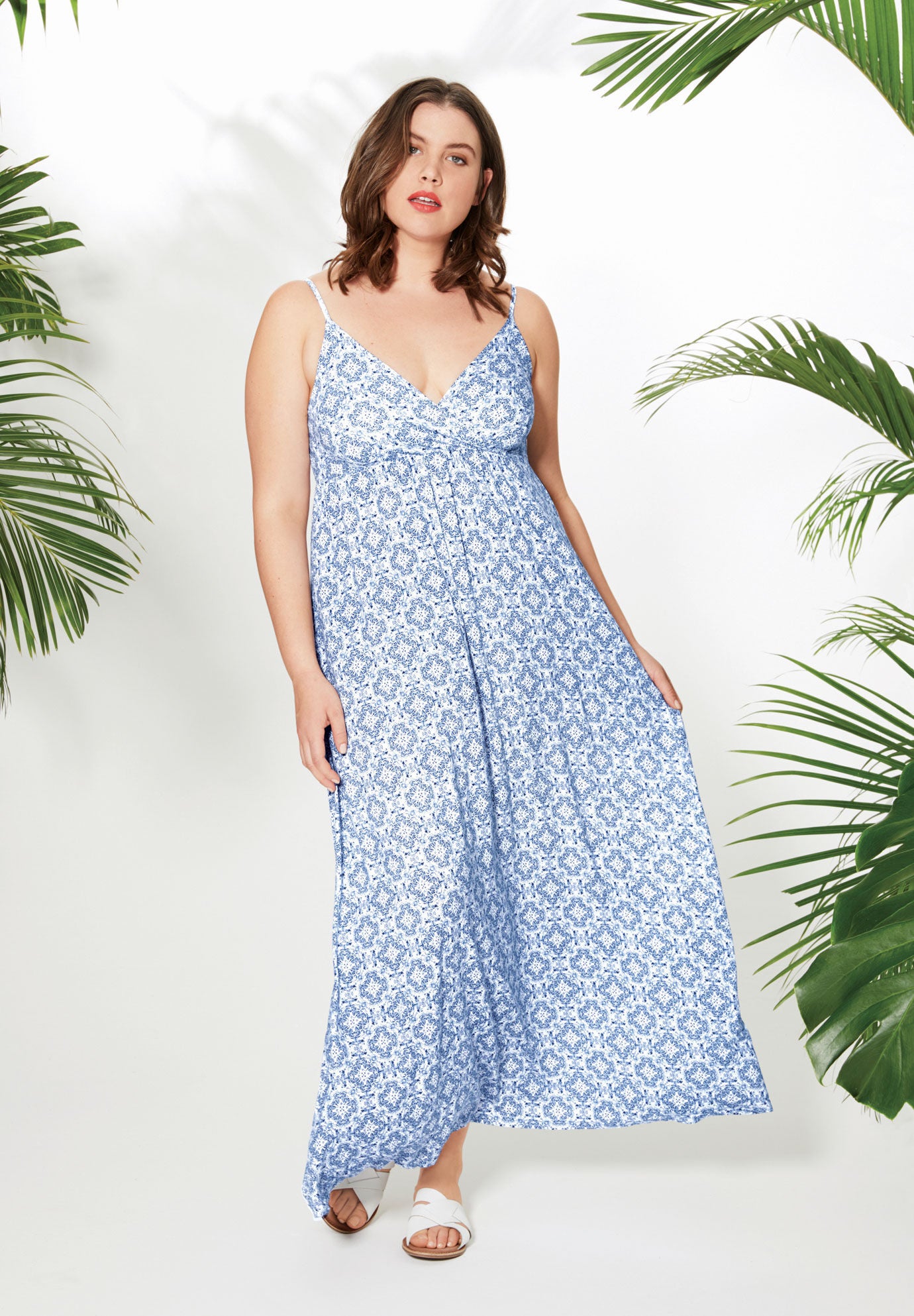 surplice dress maxi