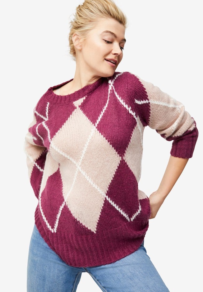 Argyle Pullover, , alternate image number 4