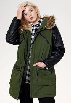 Women S Plus Size Coats Parkas And Anoraks Ellos
