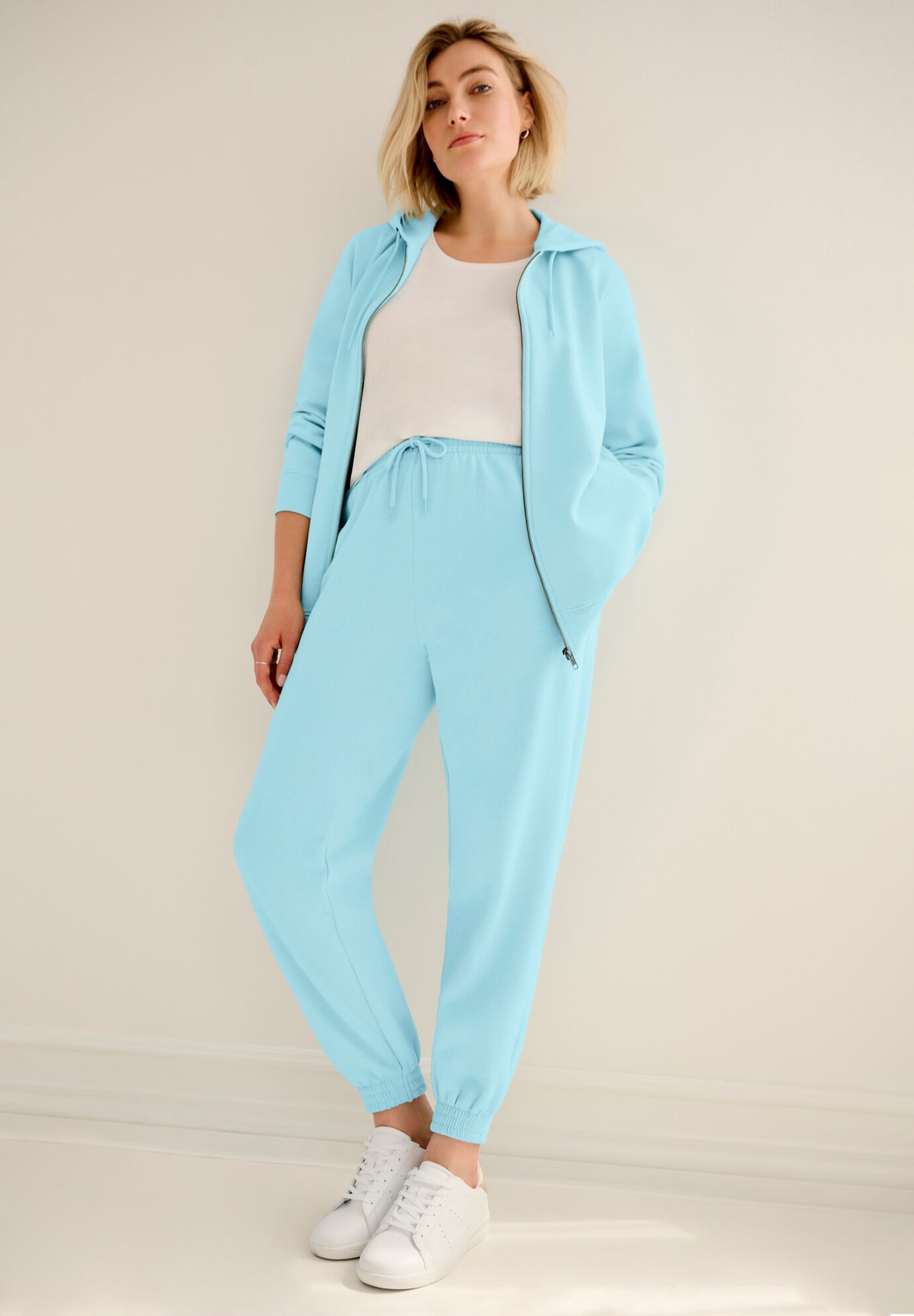 Fleece Zip Up Hoodie and Sweatpant, , hi-res image number 0