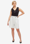 Pearl Button Henley Tank, BLACK, hi-res image number null