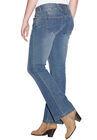 Back Elastic Bootcut Jeans, MEDIUM STONEWASH, hi-res image number null