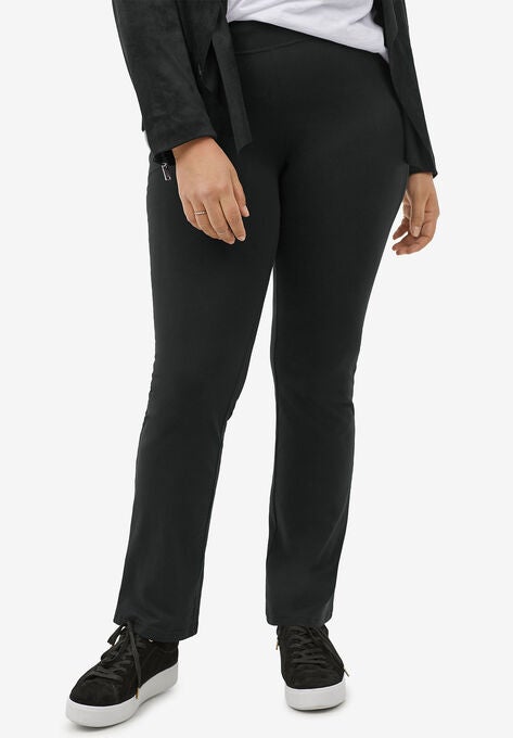 Knit Bootcut Leggings, , alternate image number null