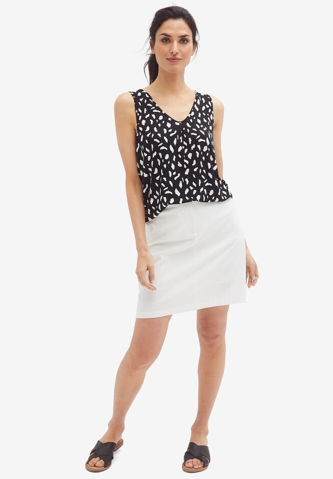 V-Veck Tank, BLACK WHITE PRINT, hi-res image number null