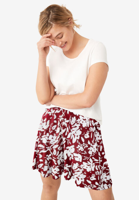 Flowy Shorts, FRESH POMEGRANATE PRINT, hi-res image number null