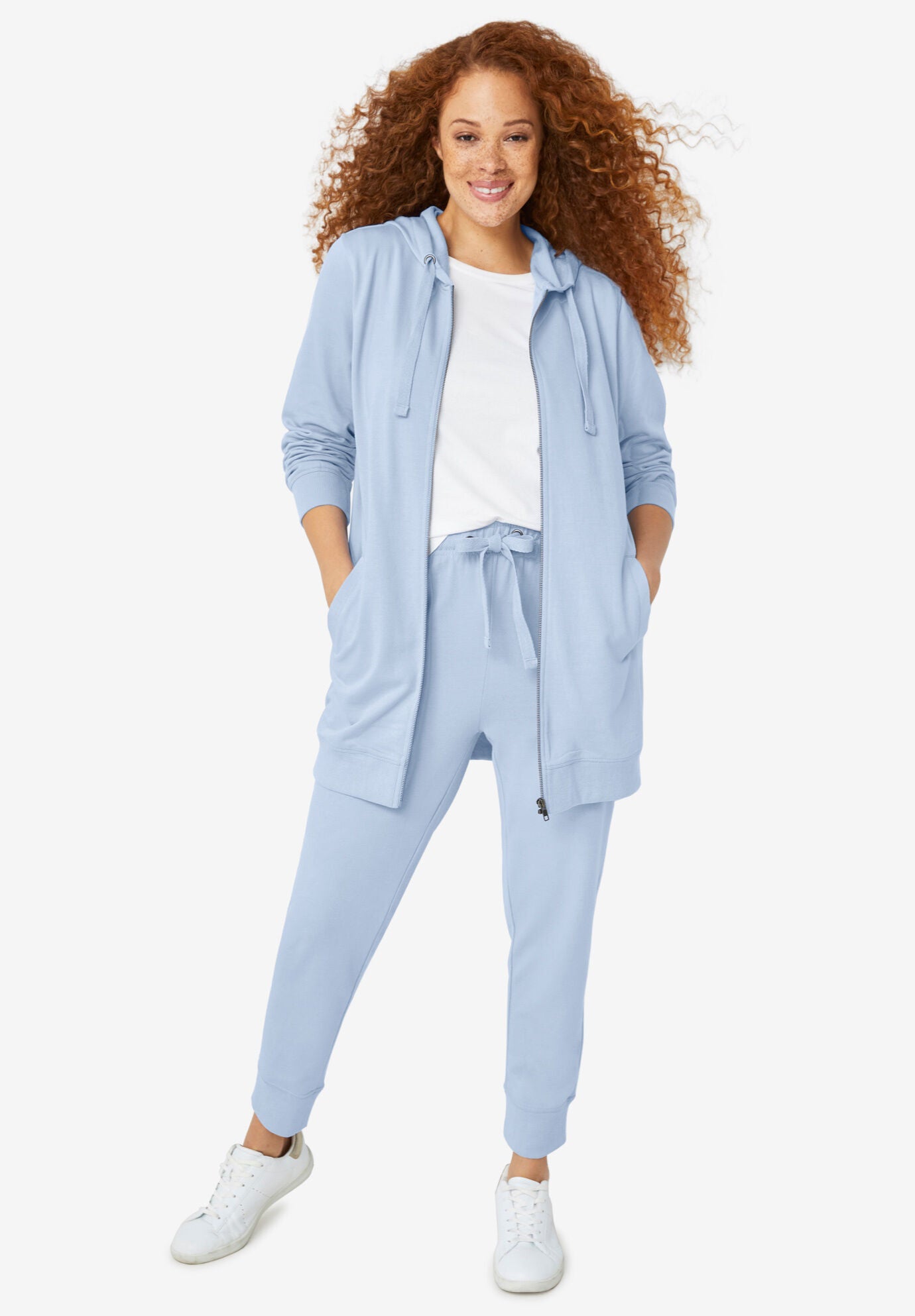French Terry Drawstring Sweatpants Ellos