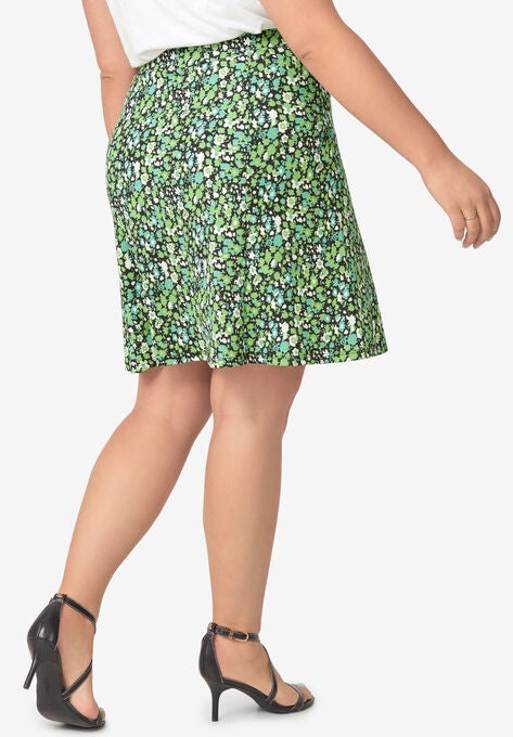Print A-Line Skirt, , on-hover image number null