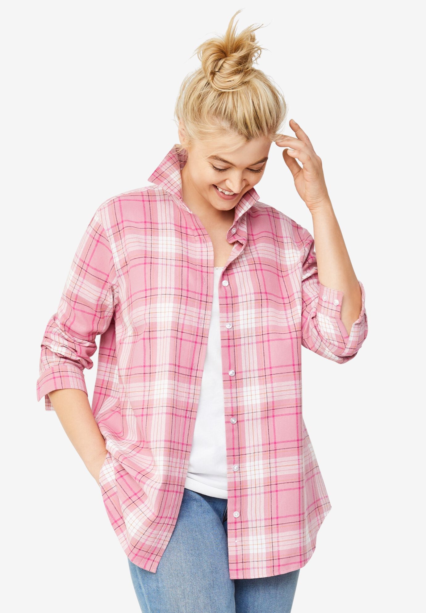 Plus Size Flannel Shirts for Women