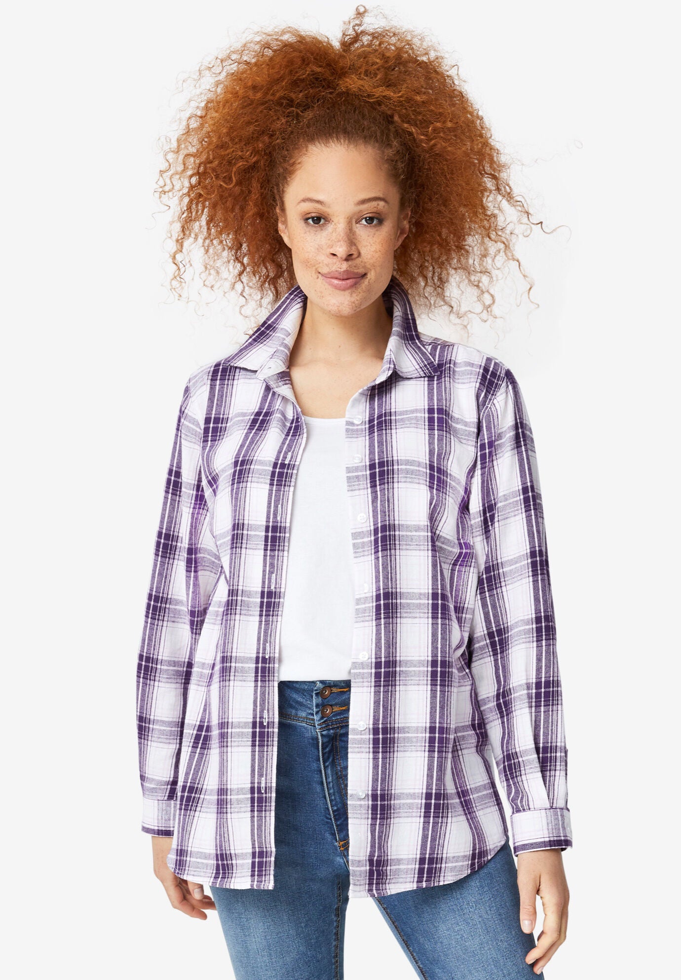 Small Plaid Flannel Shirt