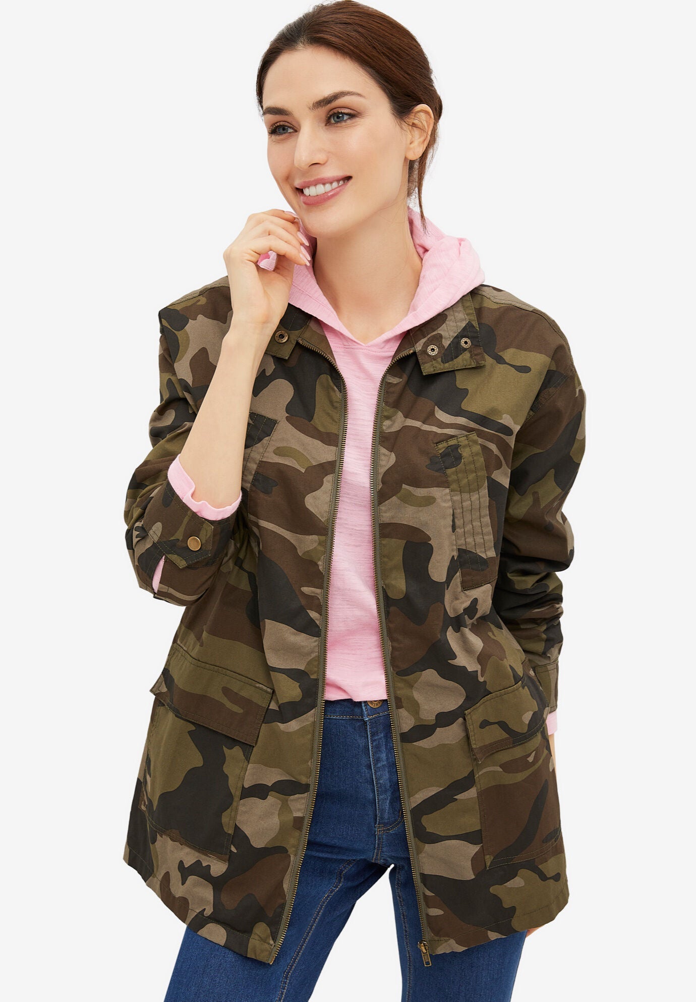 Camouflage sales utility jacket