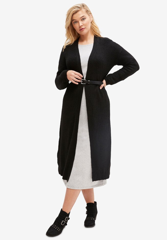 Nolita Duster Cardigan, BLACK, hi-res image number null
