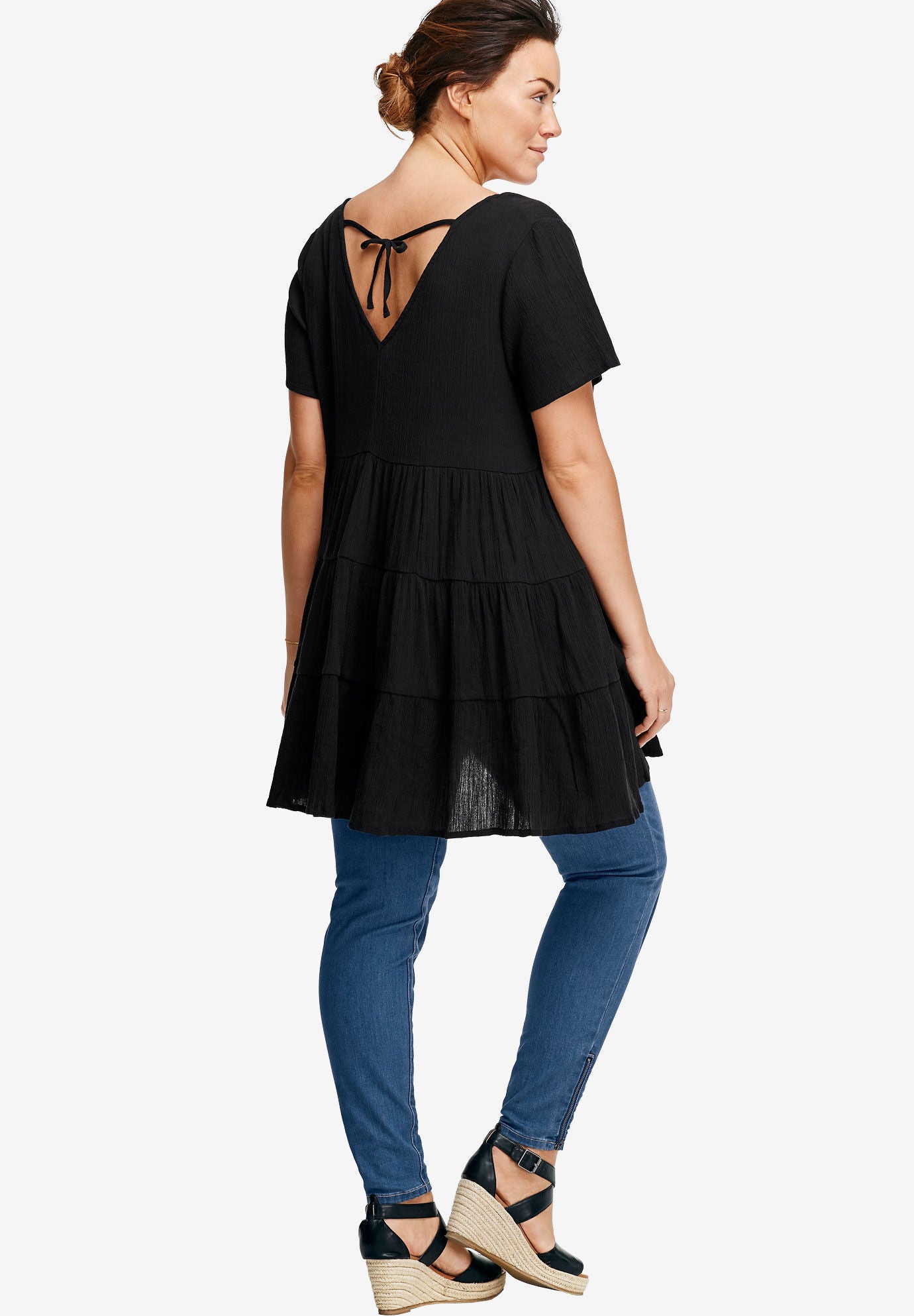 gauze tunic plus size