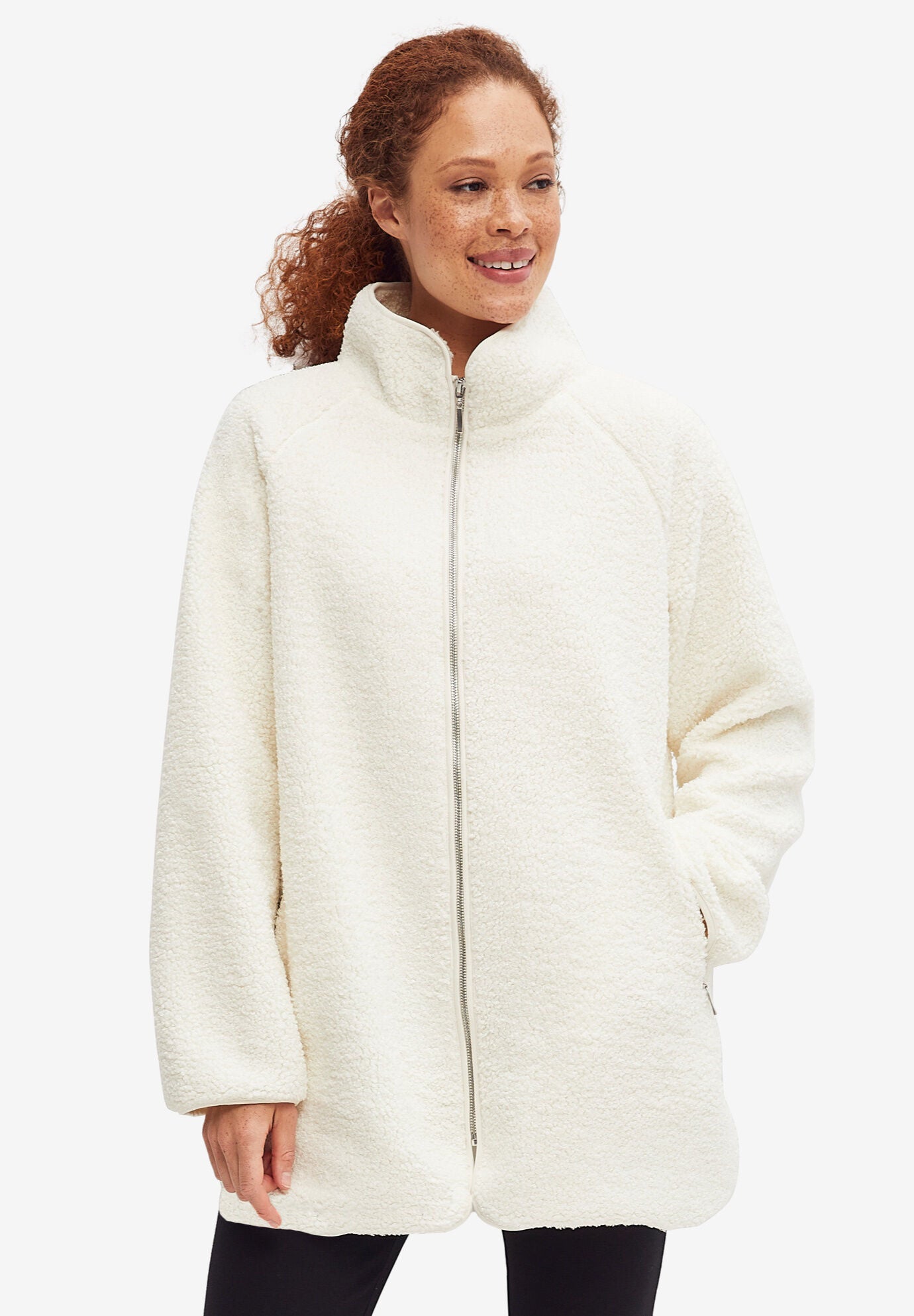 Sherpa zip sales front jacket