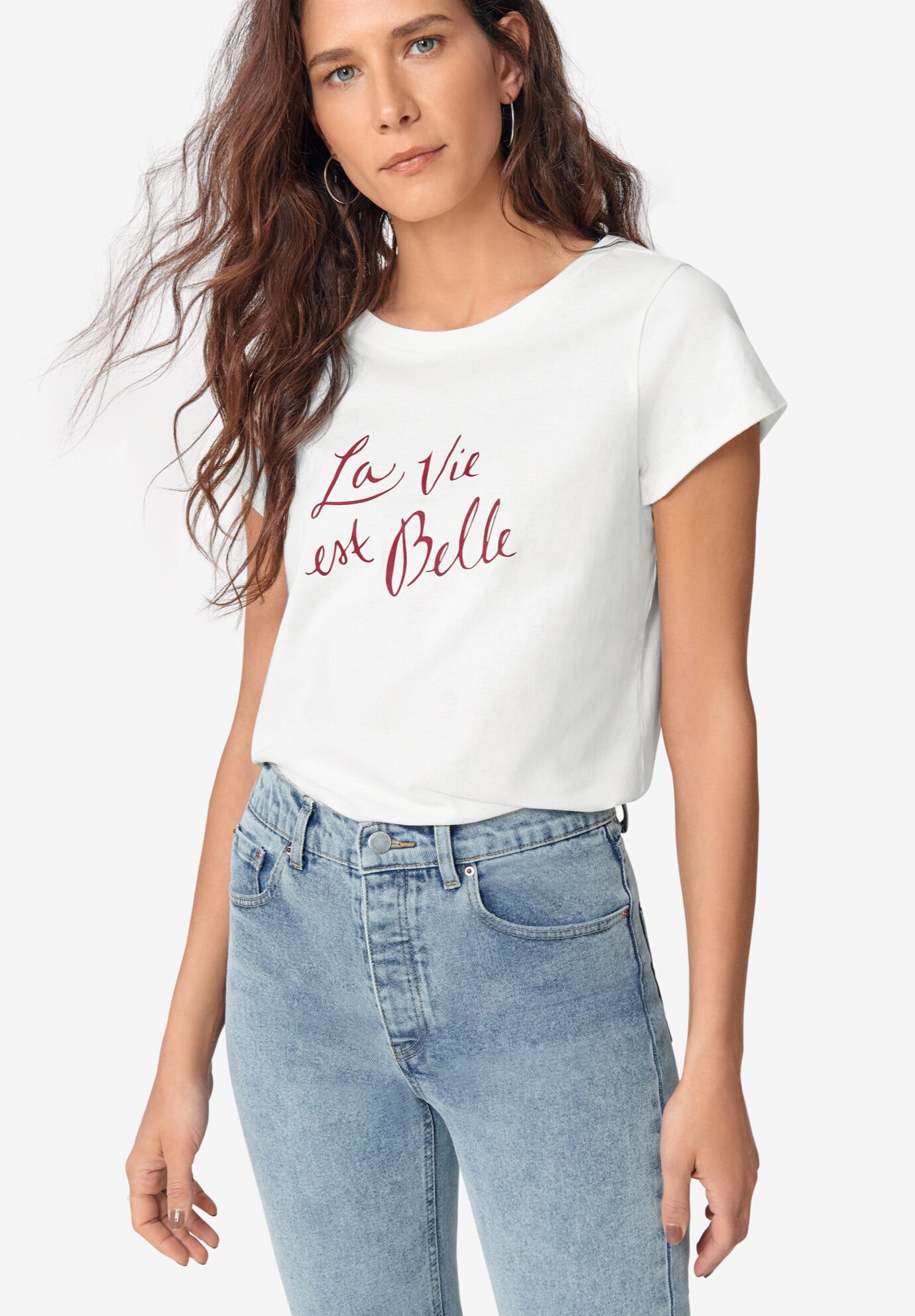Modern Graphic Tee | Ellos