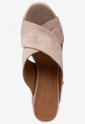 Suede Block Heel Sandal, , alternate image number null