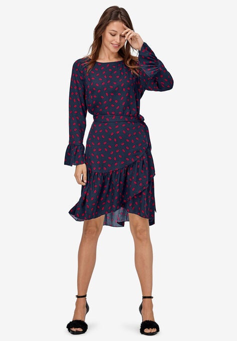 Wrap Skirt Dress By Ellos Plus Size Dresses Ellos