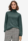 Blouson Sleeve Turtleneck, CYPRESS GREEN, hi-res image number null