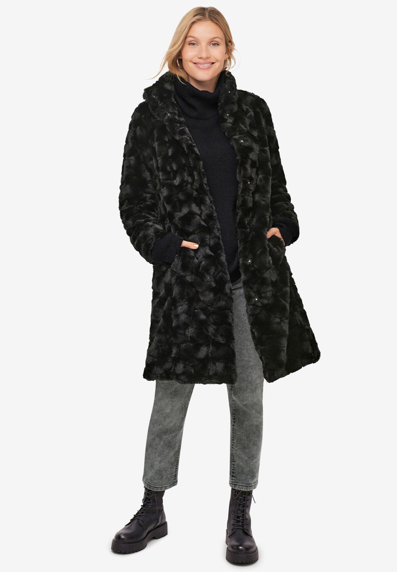 fur coat size 22