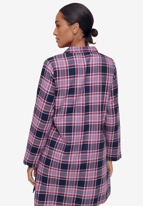 Flannel Sleep Shirt, , on-hover image number null