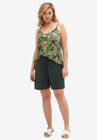 Flowy Shorts, MIDNIGHT GREEN, hi-res image number null