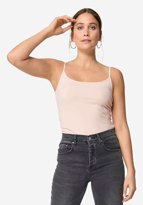 Knit Camisole, PALE BLUSH, hi-res image number null