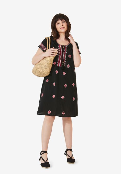 Playa Shift Dress, BLACK, hi-res image number null