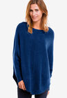 Poncho Sweater, EVENING BLUE, hi-res image number null