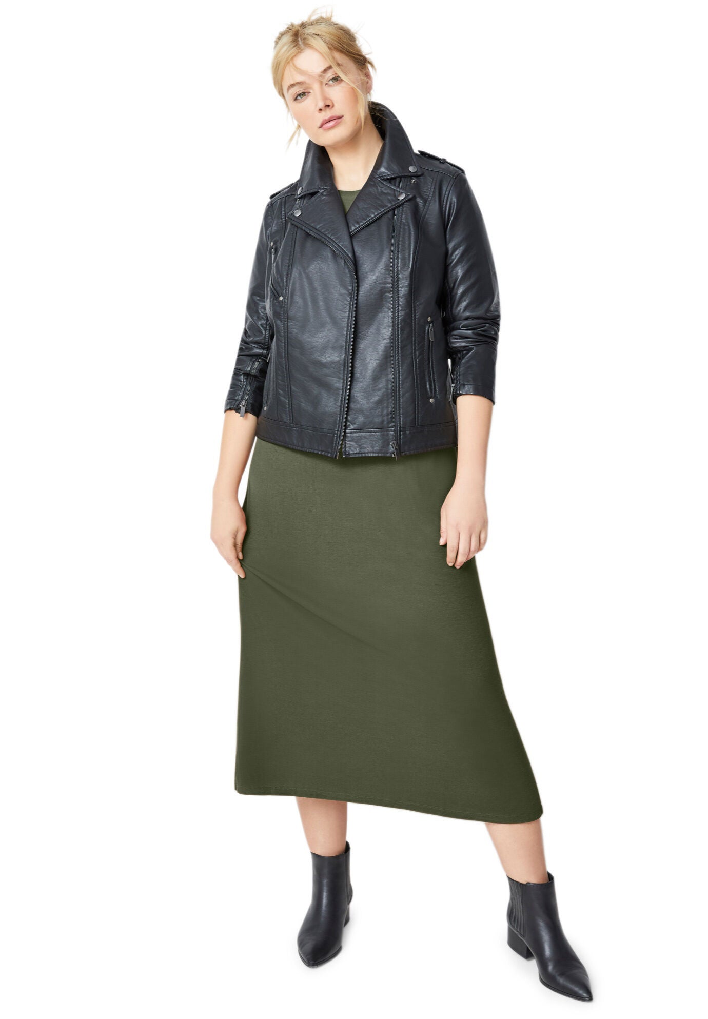 Faux Leather Moto Jacket, , on-hover image number 1