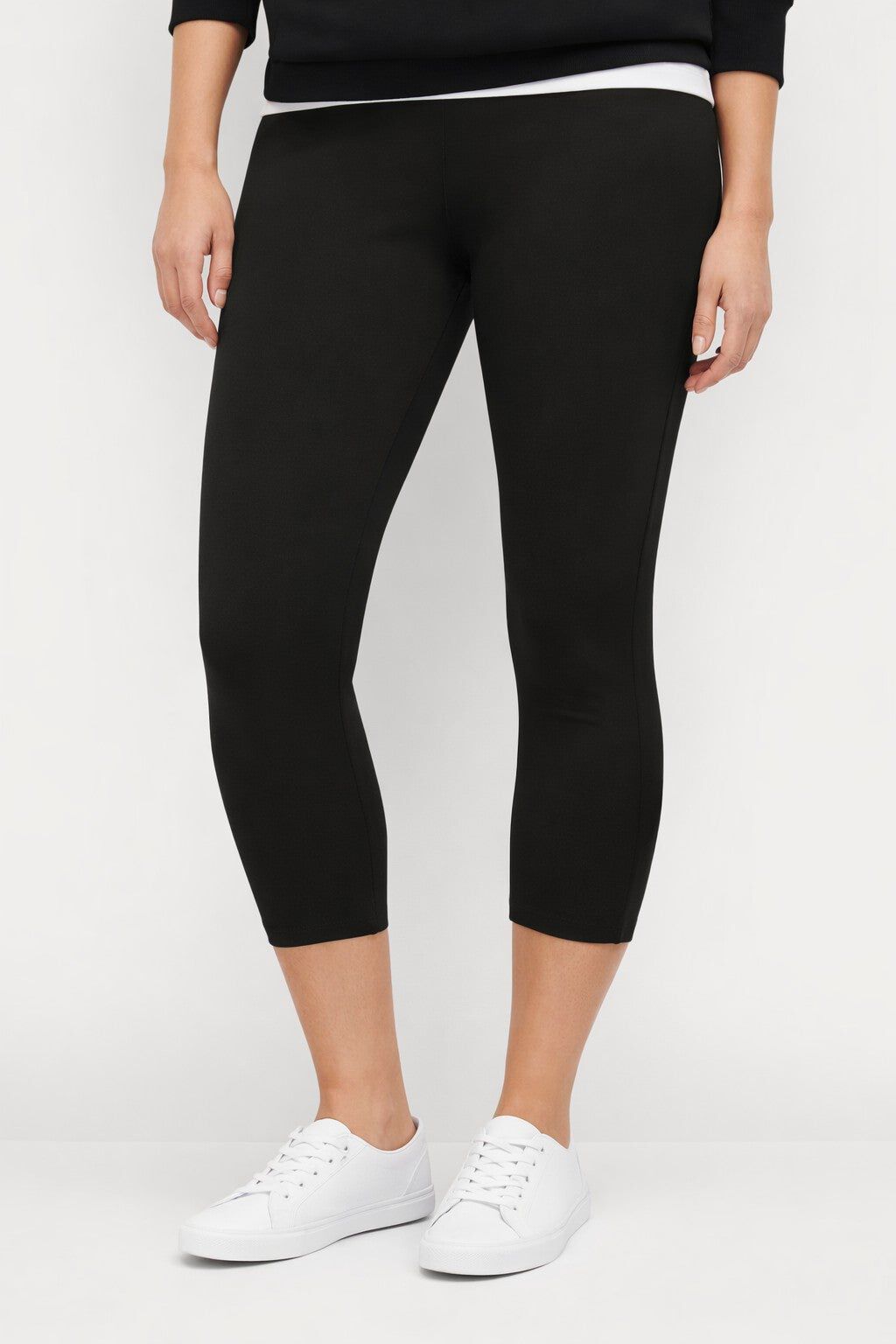 Cotton Spandex Capri Length Leggings
