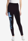 Disney Women's Leggings Black Eeyore Placed, BLACK EEYORE PLACED, hi-res image number null