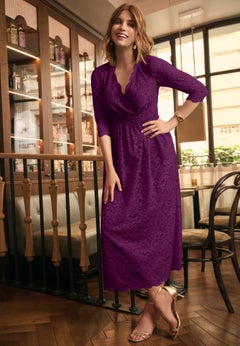 Stretch Lace Maxi Dress
