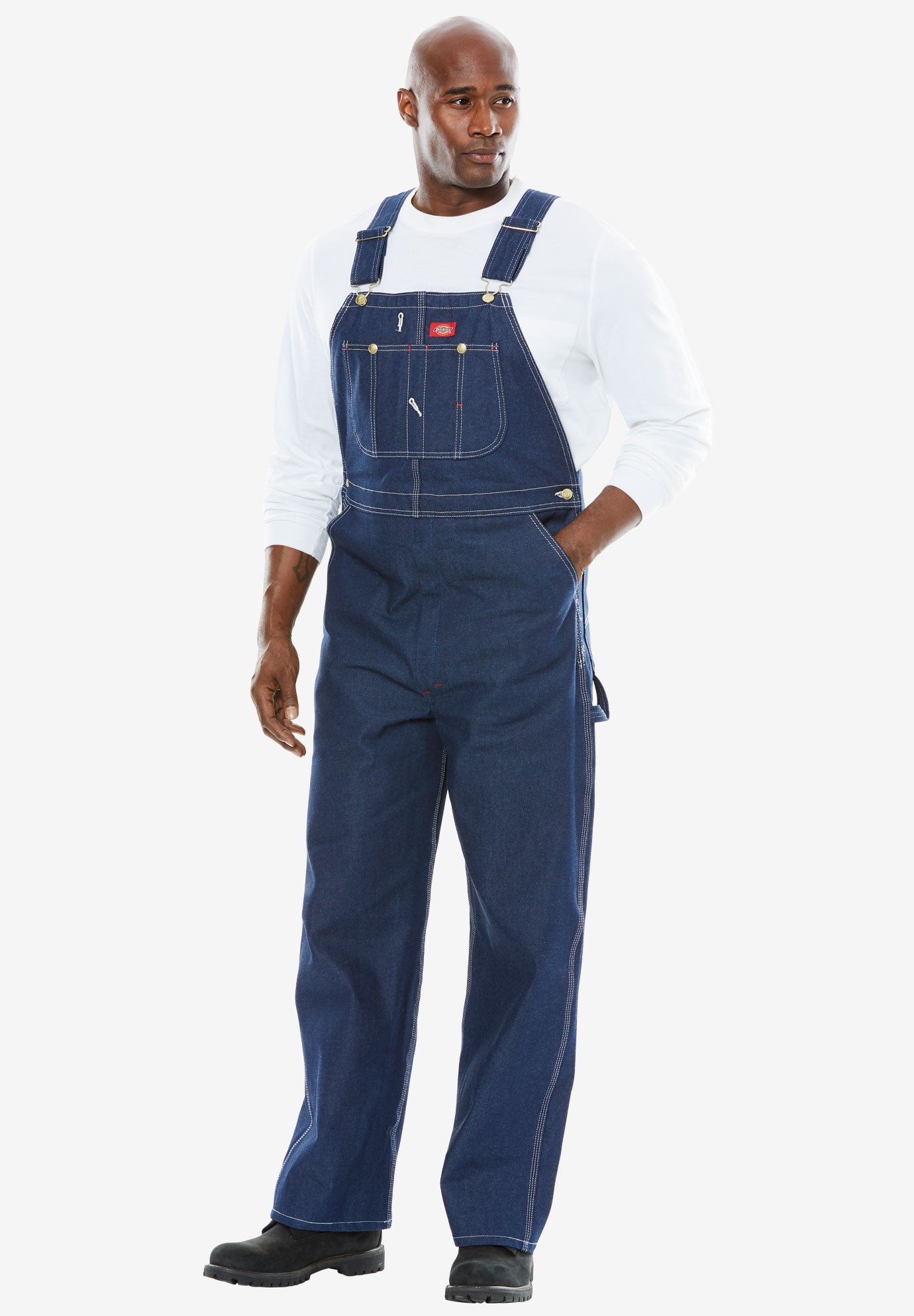 Dickies&reg; Rigid Denim Bib Overalls image number 0