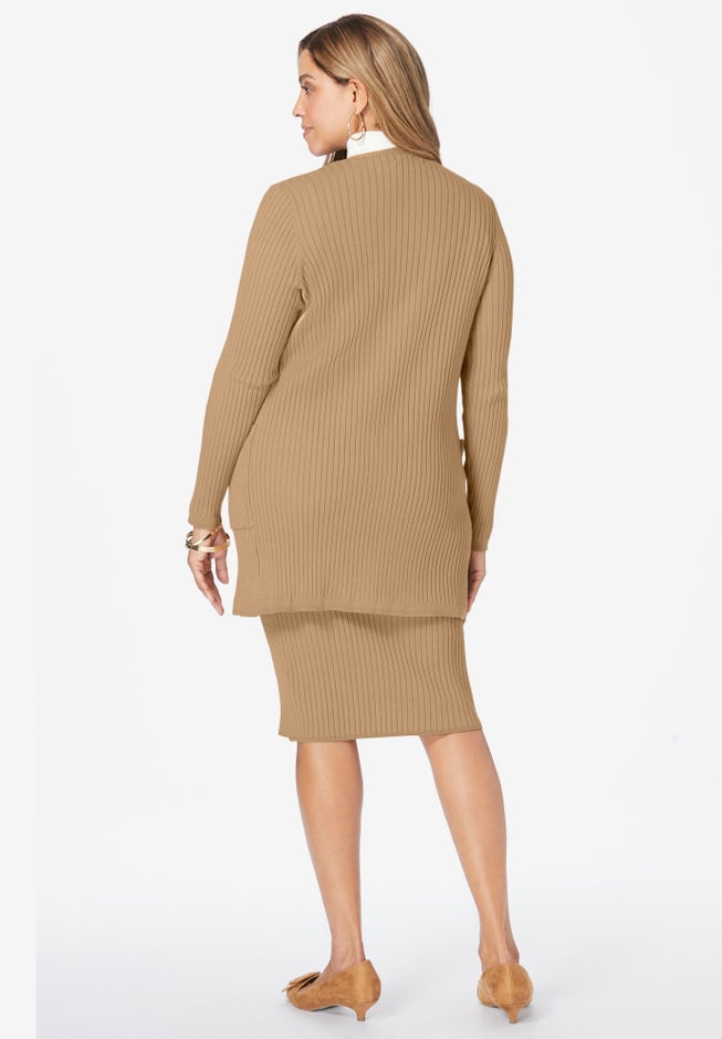2 Piece Sweater Skirt Set image number null