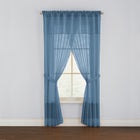 BH Studio Sheer Voile 5-Pc. One-Rod Curtain Set image number null