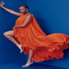 Dramatic Ruffle Gown image number null