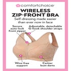 Zip-Front Lace Lounge Bra image number 3