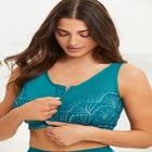 Zip-Front Lace Lounge Bra image number 4