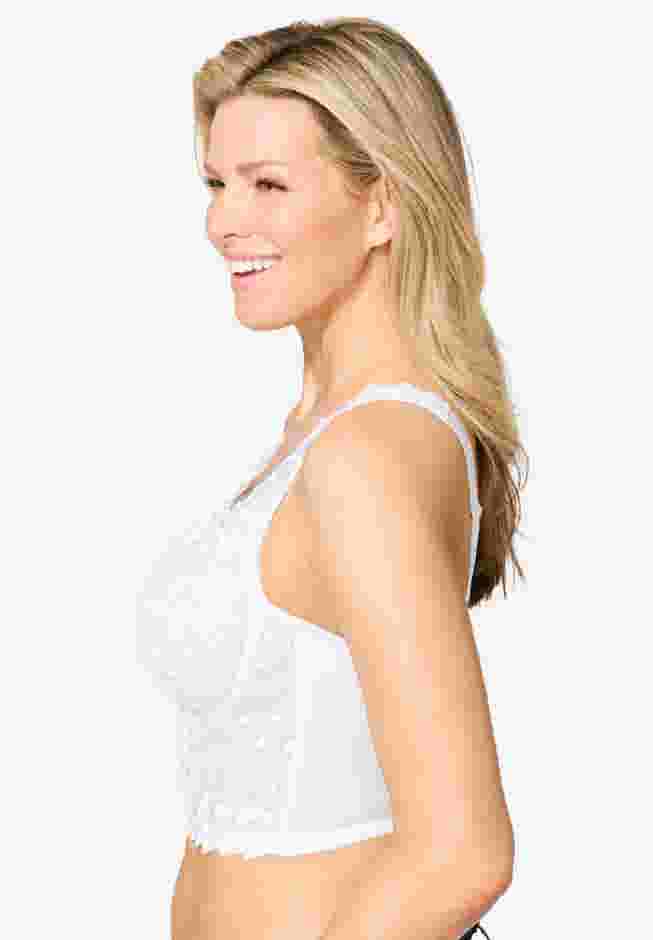 Amoureuse® Longline Embroidered Bra image number 2