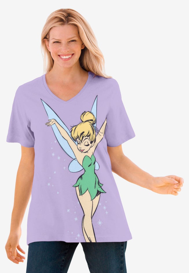 Lavender Tinkerbell V-Neck Tee image number 0