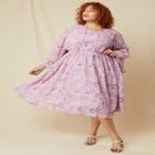 Fit-and-Flare Midi Dress image number null