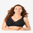 Front-Close Cotton Lace Wireless Posture Bra 5100531 image number null