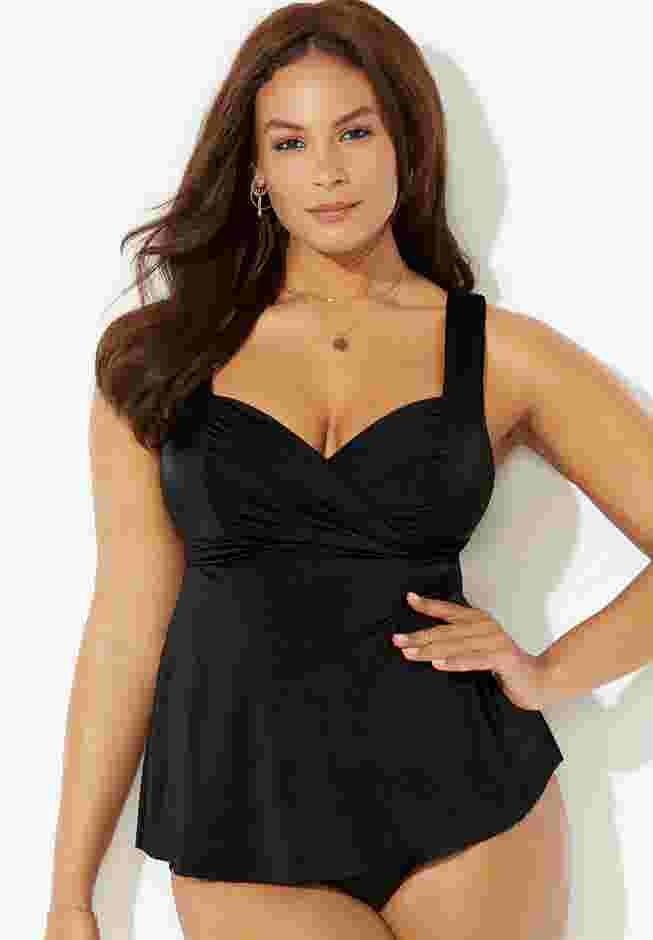 Sweetheart Wrap Tankini Top image number 0