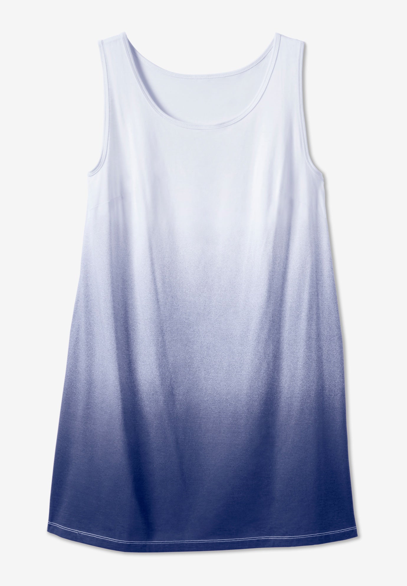 Longer-Length Dip-Dye Sleeveless Tunic image number 4