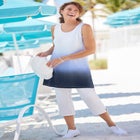 Longer-Length Dip-Dye Sleeveless Tunic image number null