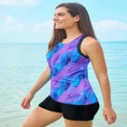 Longer-Length Racerback Tankini Top image number null