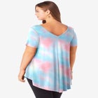 Plus Size Ultra Drape V-Neck Swing Tunic Top image number null