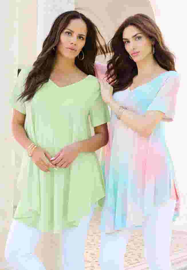 Ultra Drape V Neck Swing Tunic image number 0