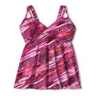Loop-Strap V-Neck Tummy Control Two-Piece Swim Dress image number 2