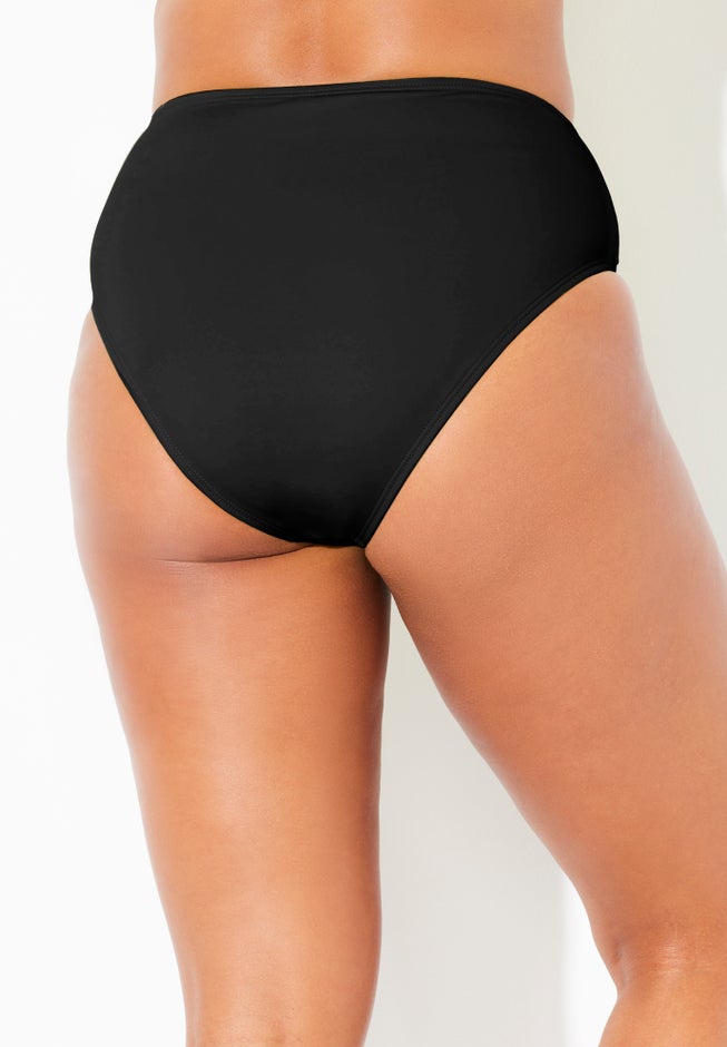 High Waist Chain Accent Tummy Control Swim Brief image number 2